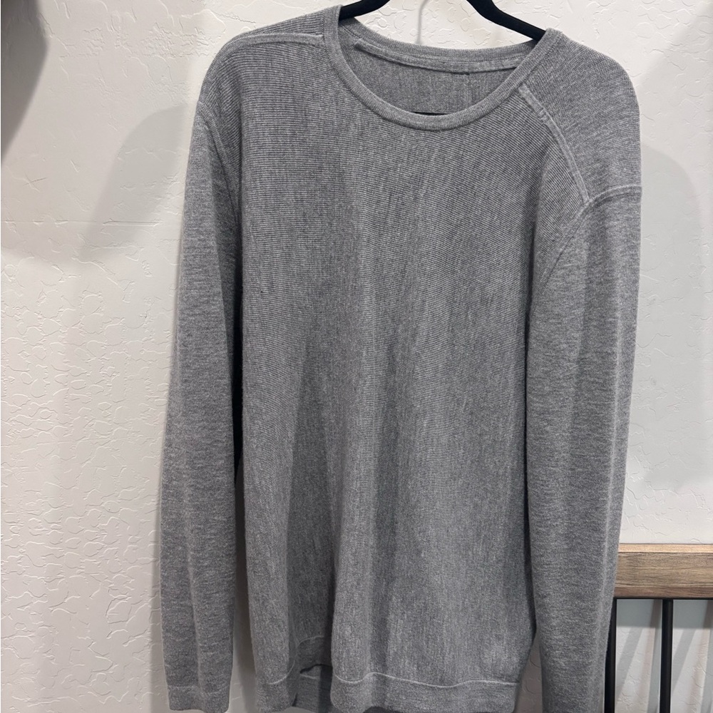 Lululemon Athletica Gray Crewneck Sweater Soft Knit Casual